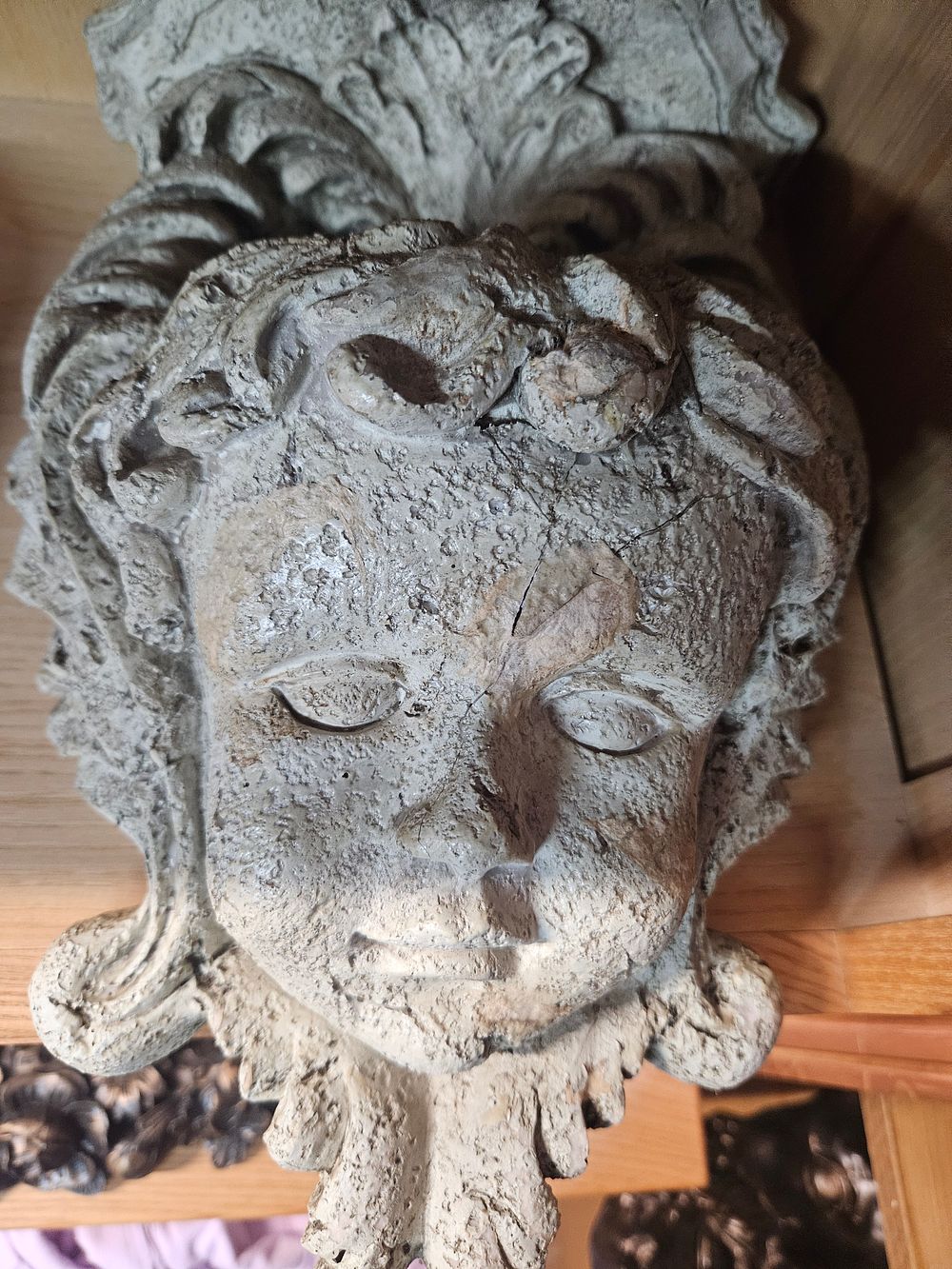 Lot 258 – A Cast Stone Architectural Mascaron in the Classical Style