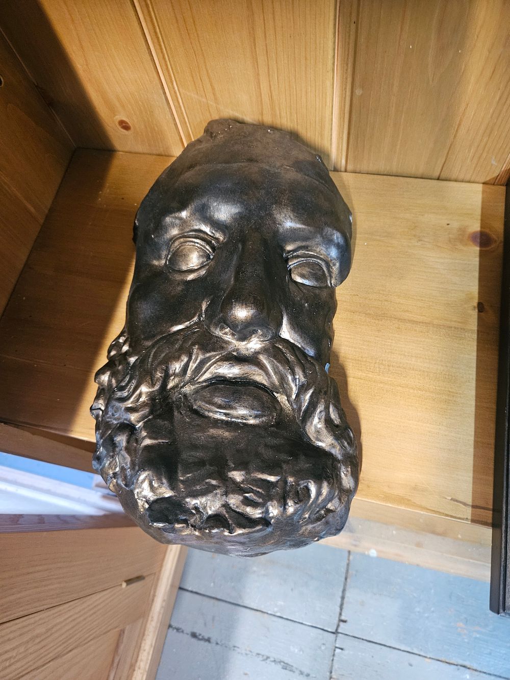 Lot 268 – A cast composite mask of The Man with the Broken Nose, after Auguste Rodin