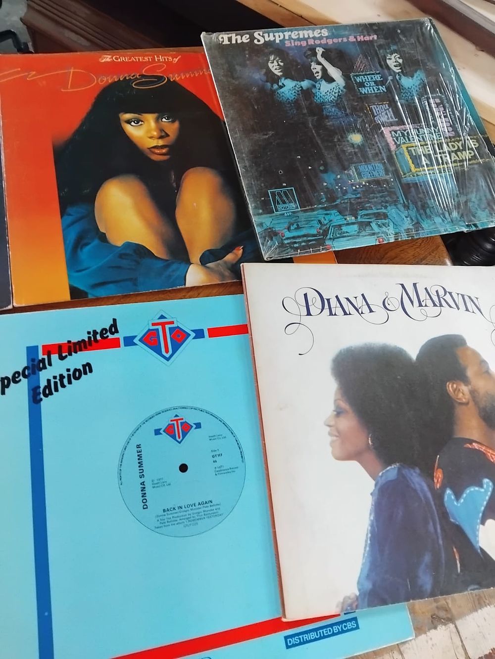 Lot 296 – A Collection of Disco and Soul Vinyl LP Records Featuring Donna Summer and The Supremes