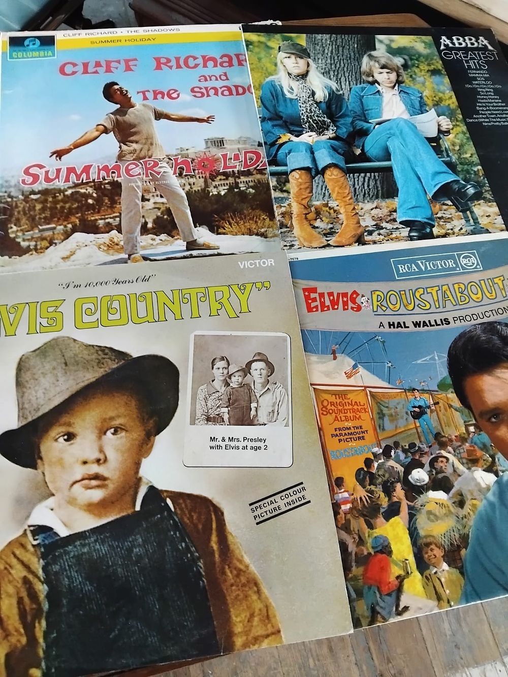 Lot 300 – A Collection of Vintage Vinyl LP Records Including Elvis Presley and Buddy Holly