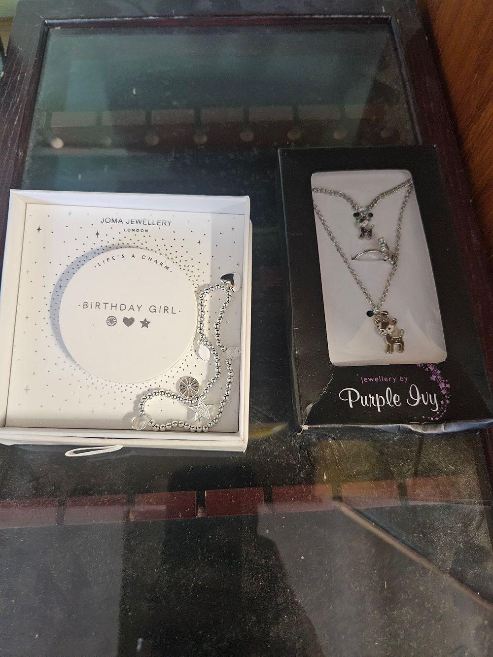 Lot 334 – Two Boxed Fashion Jewellery Items Including a Joma Jewellery Bracelet and Purple Ivy Set