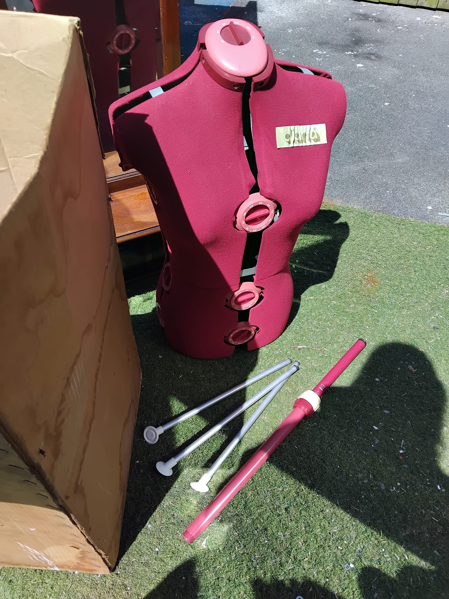 A Diana Auto Set Adjustable Dressmaker's Mannequin