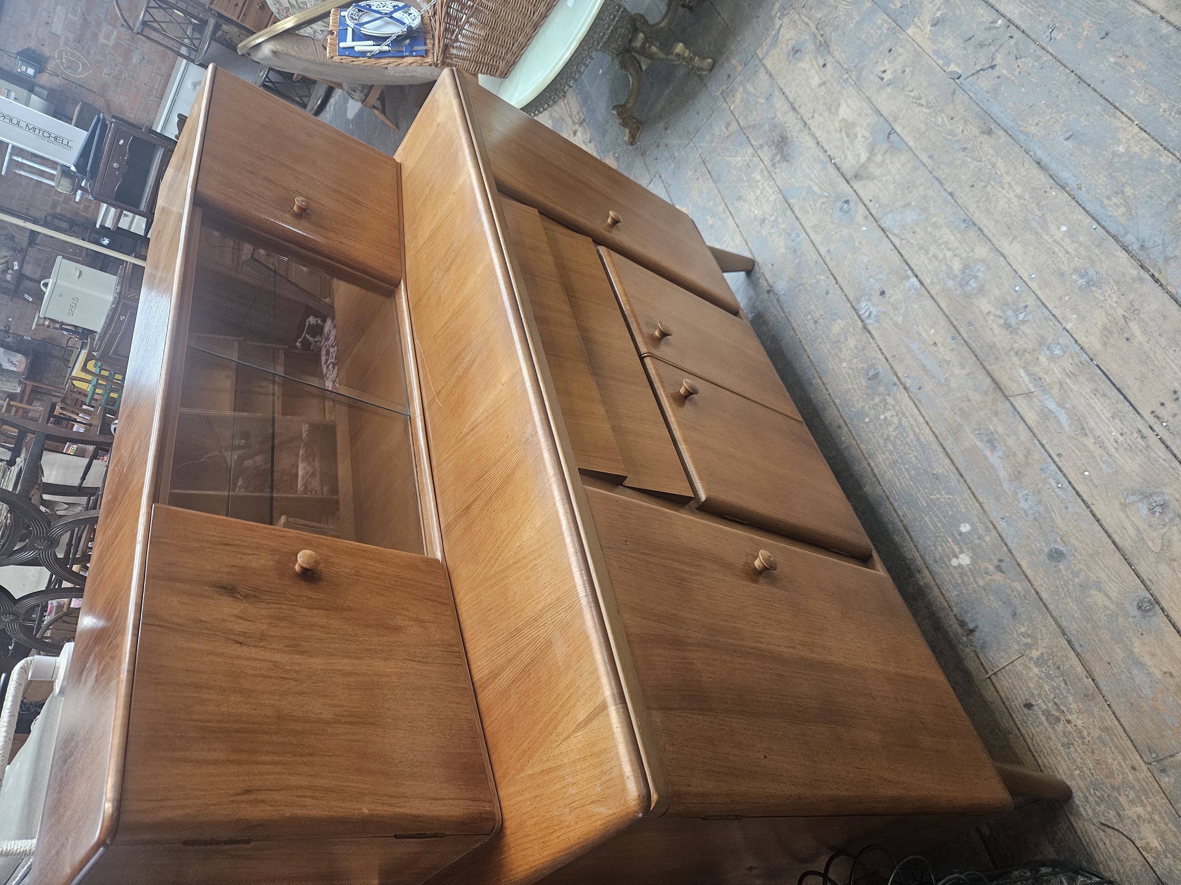 A Nathan Furniture Mid-Century Modern Teak Highboard Sideboard