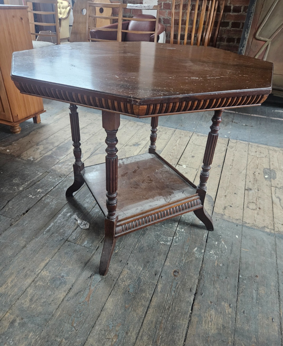 A Late 19th Century Mahogany Stained Octagonal Occasional Table