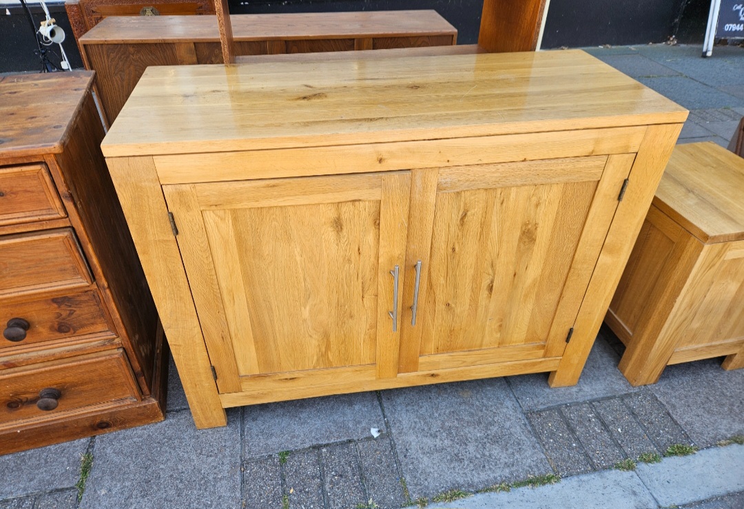 An Assortment of Oak and Pine Cabinets and Sideboards