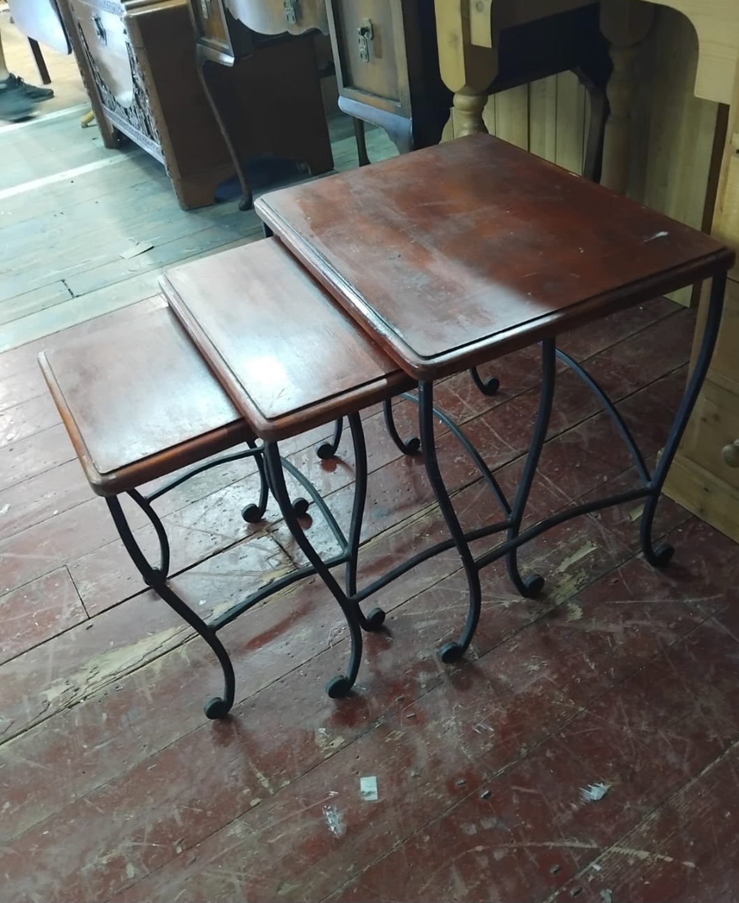 A Trio of Coaster Furniture Nesting Tables Model 5423