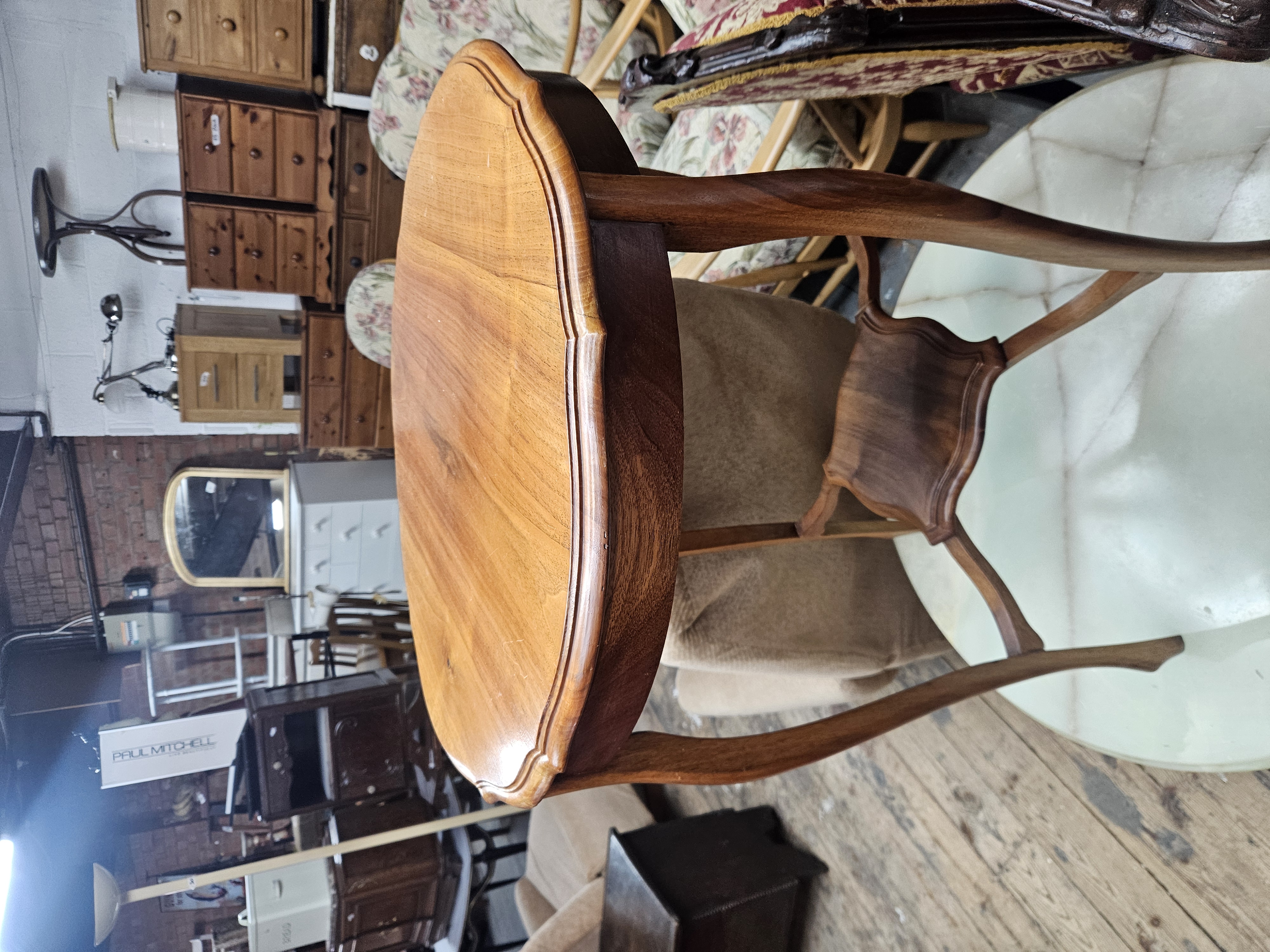 Queen Anne Style Mahogany Tripod Side Table