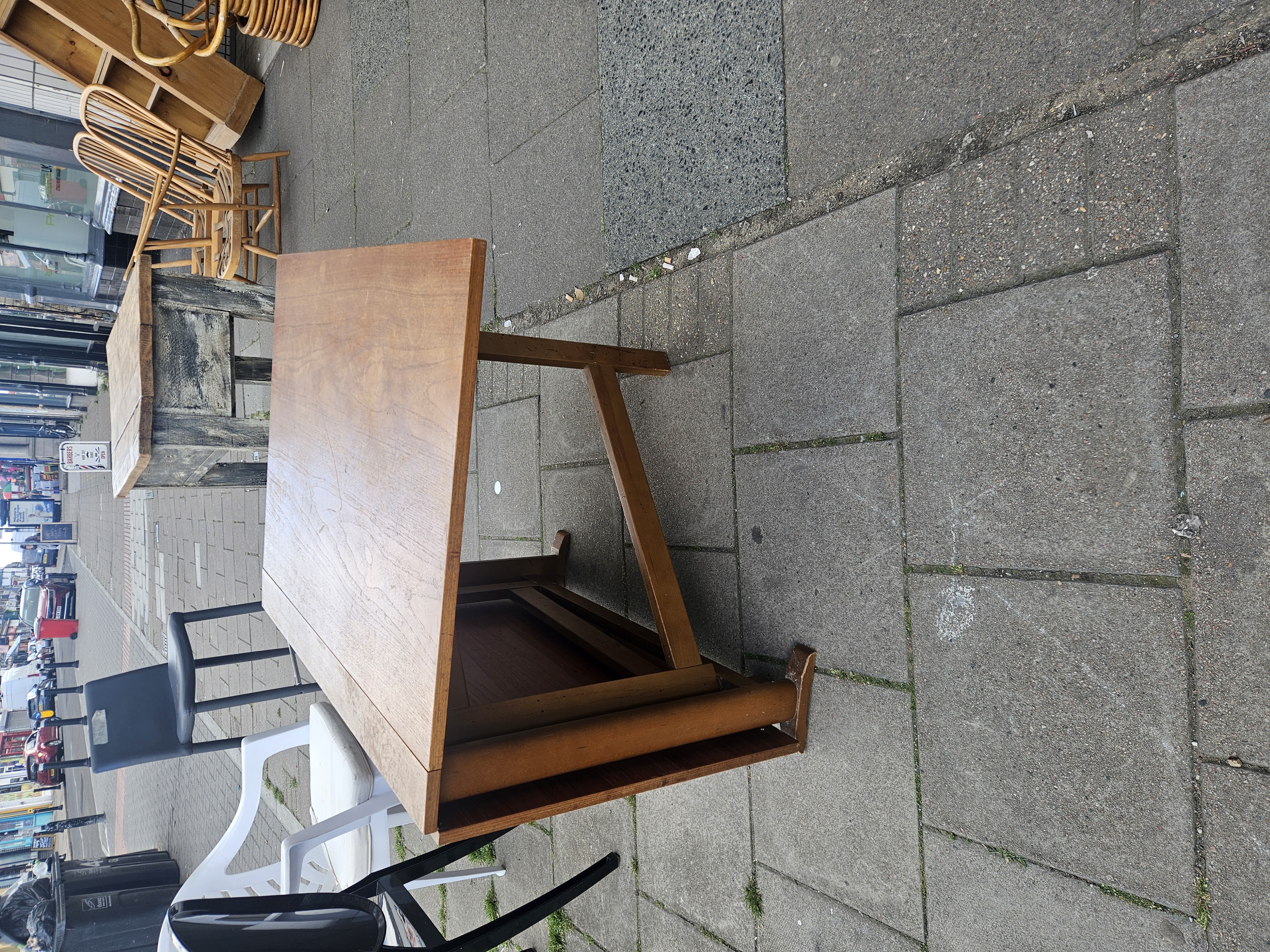 Mid-century Modern Teak Gateleg Drop-leaf Dining Table