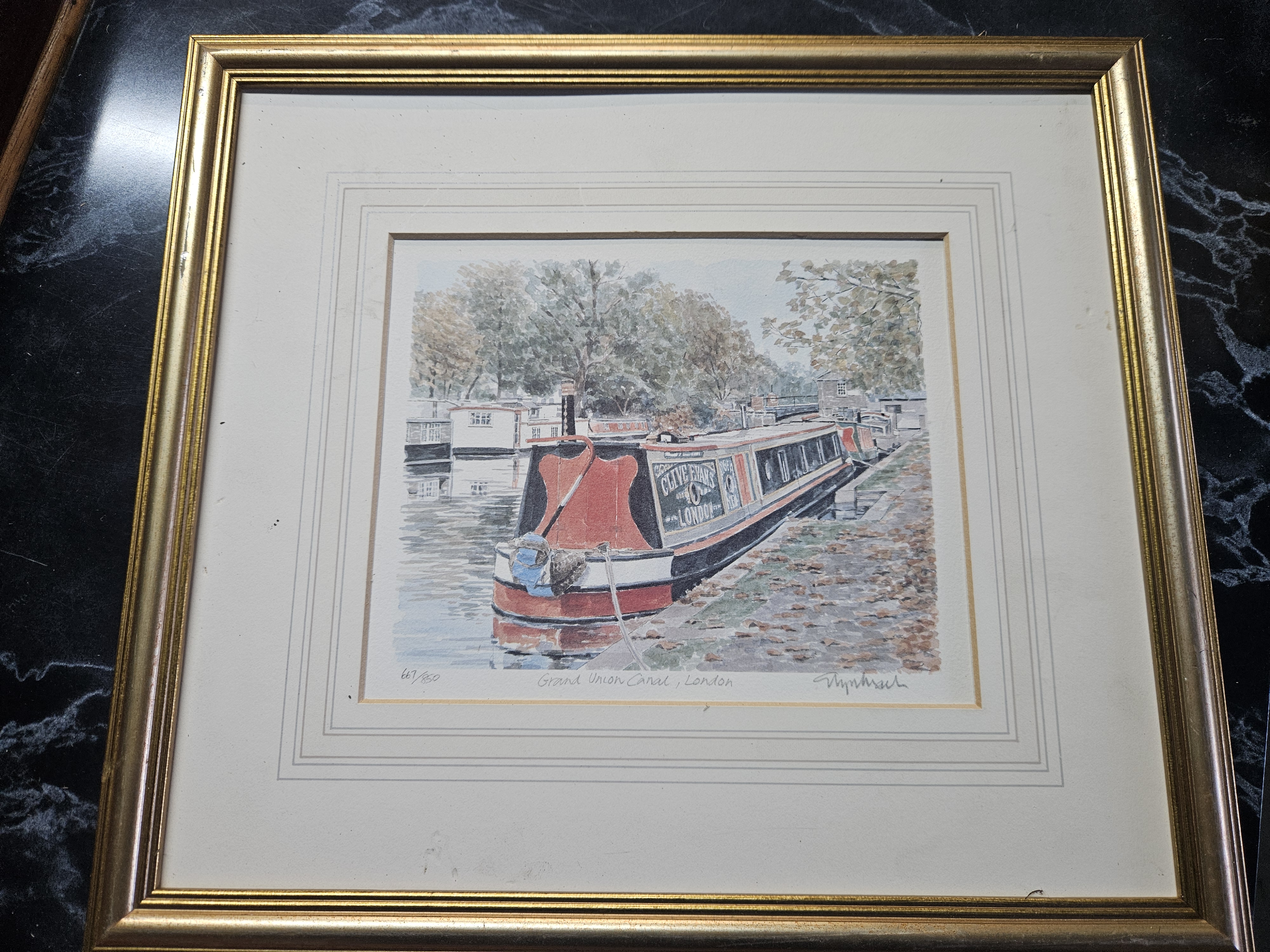 Two Framed Prints of British Canal and River Interest, Including Stephenson and Th. Dupuy