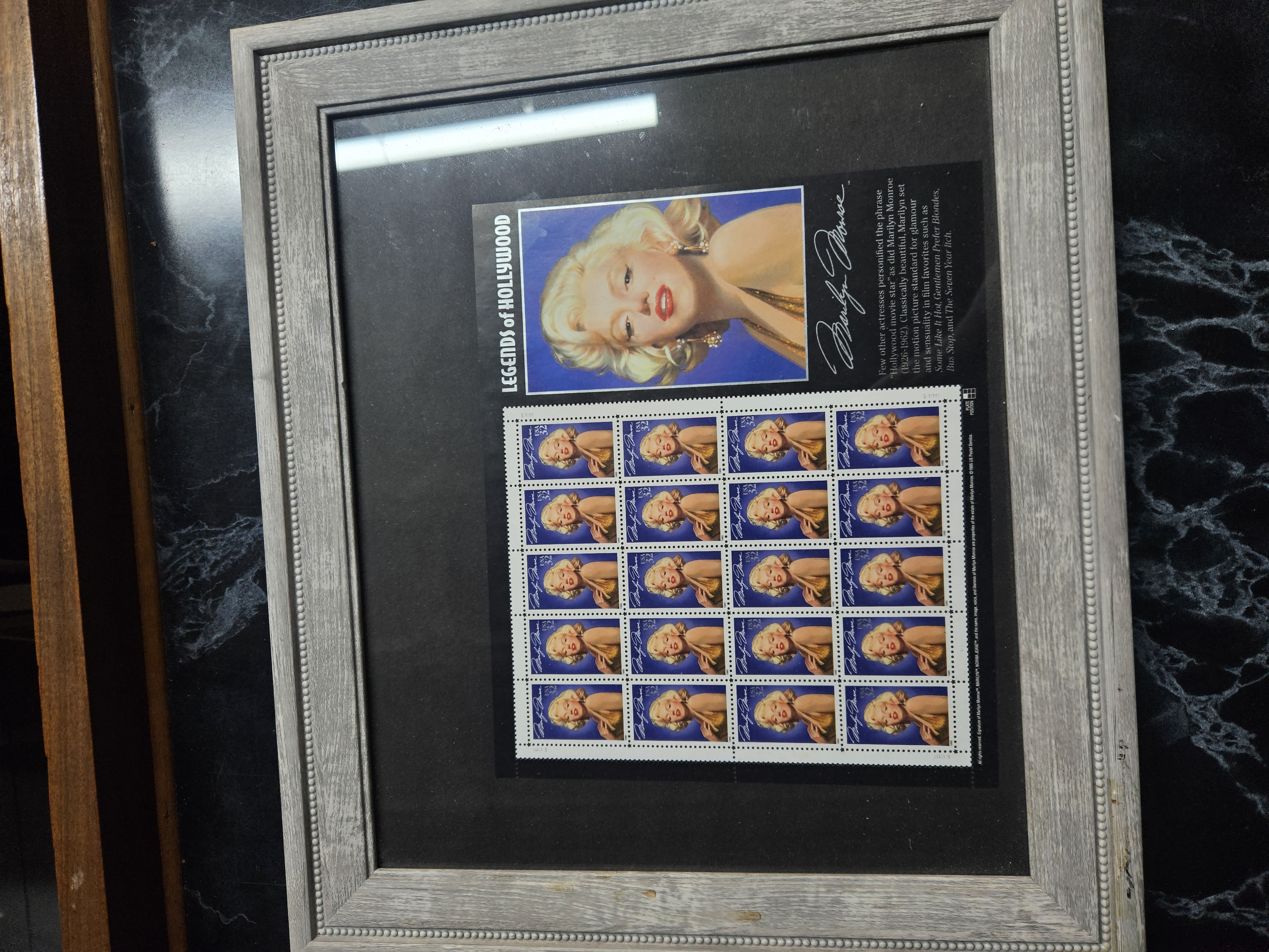 US 1995 32c Legends of Hollywood Marilyn Monroe, Scott #2967, Full Sheet
