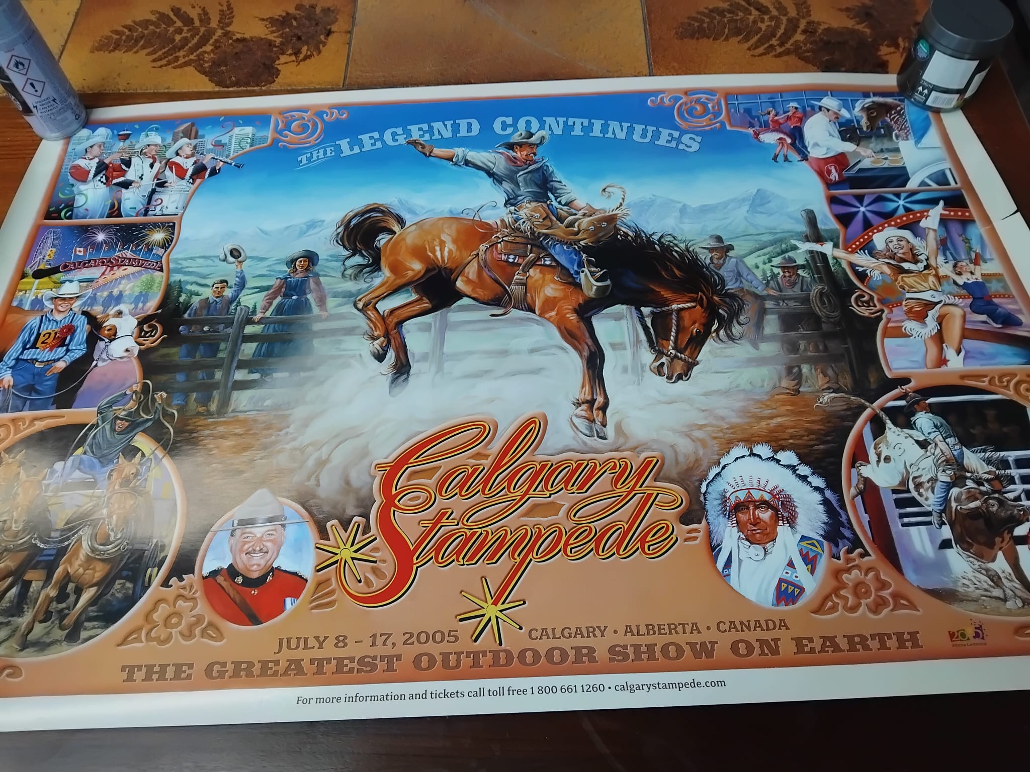 Two North American Themed Posters Including 2005 Calgary Stampede Centennial