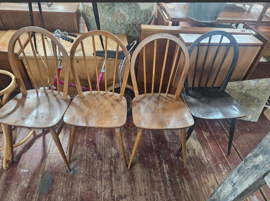 A Set of Ercol Quaker Windsor Dining Chairs