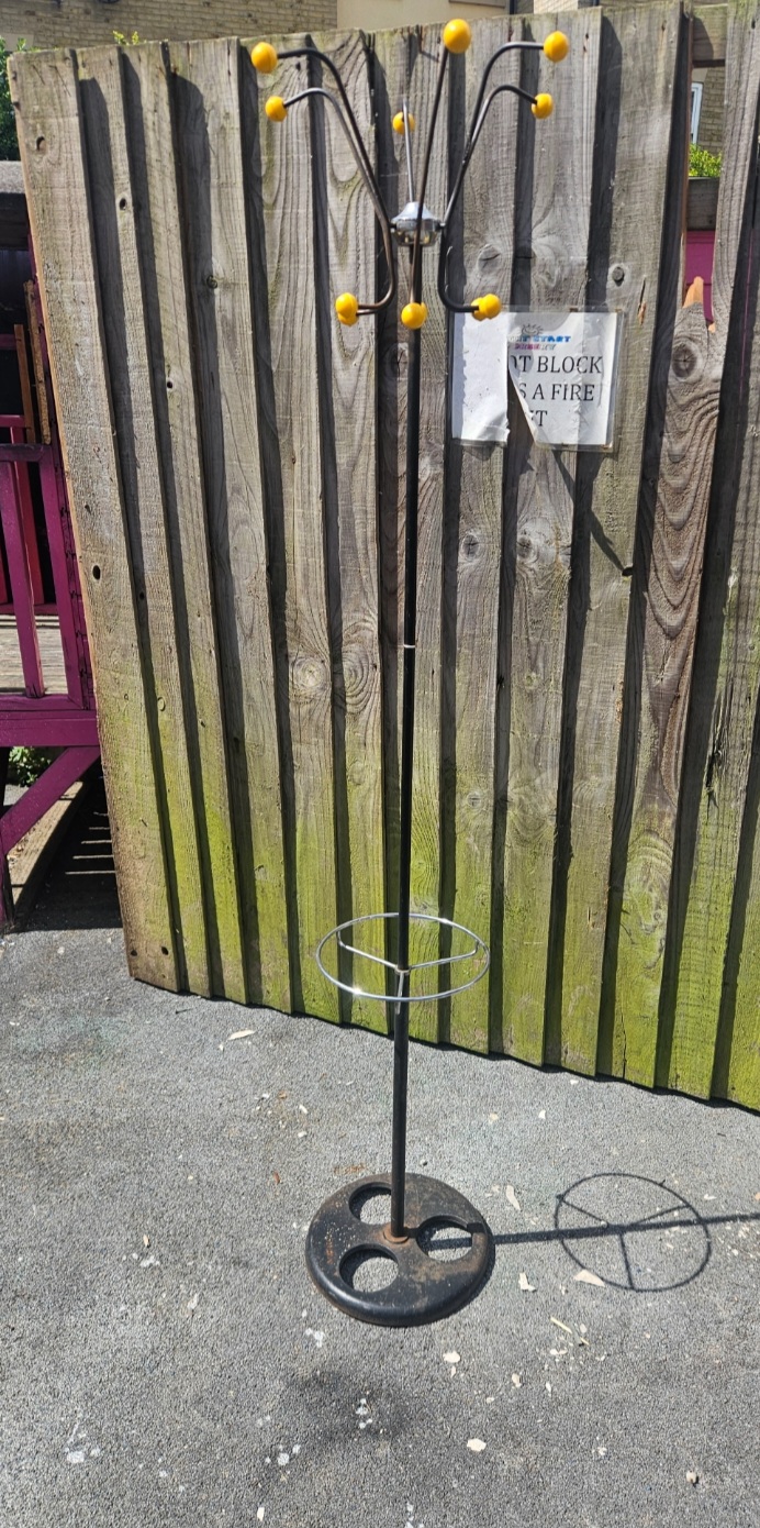 Mid-Century Modern Atomic Coat and Umbrella Stand