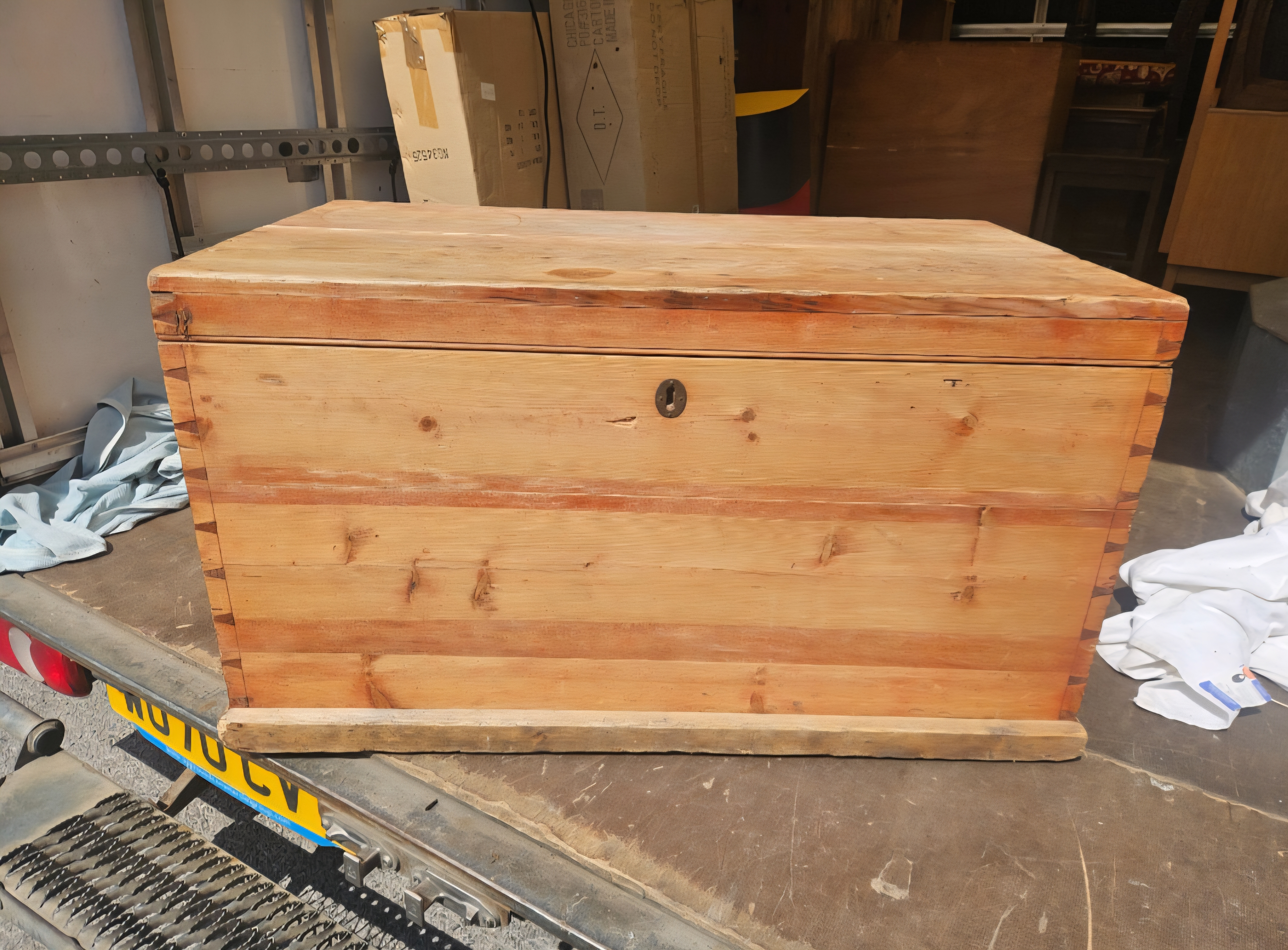 A 19th Century Pine Blanket Chest