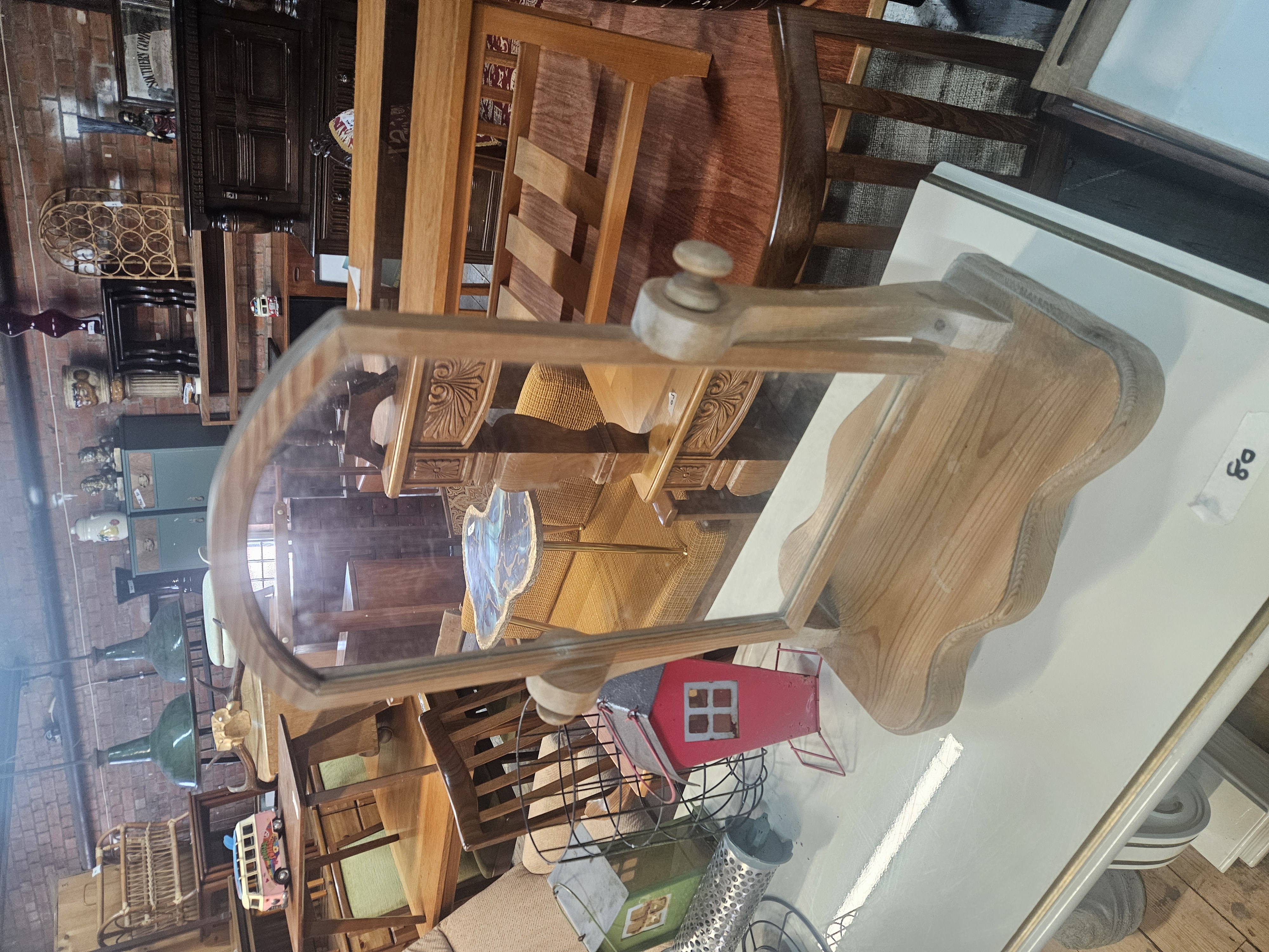 A Late 20th Century Rustic Pine Tabletop Swing Dressing Mirror