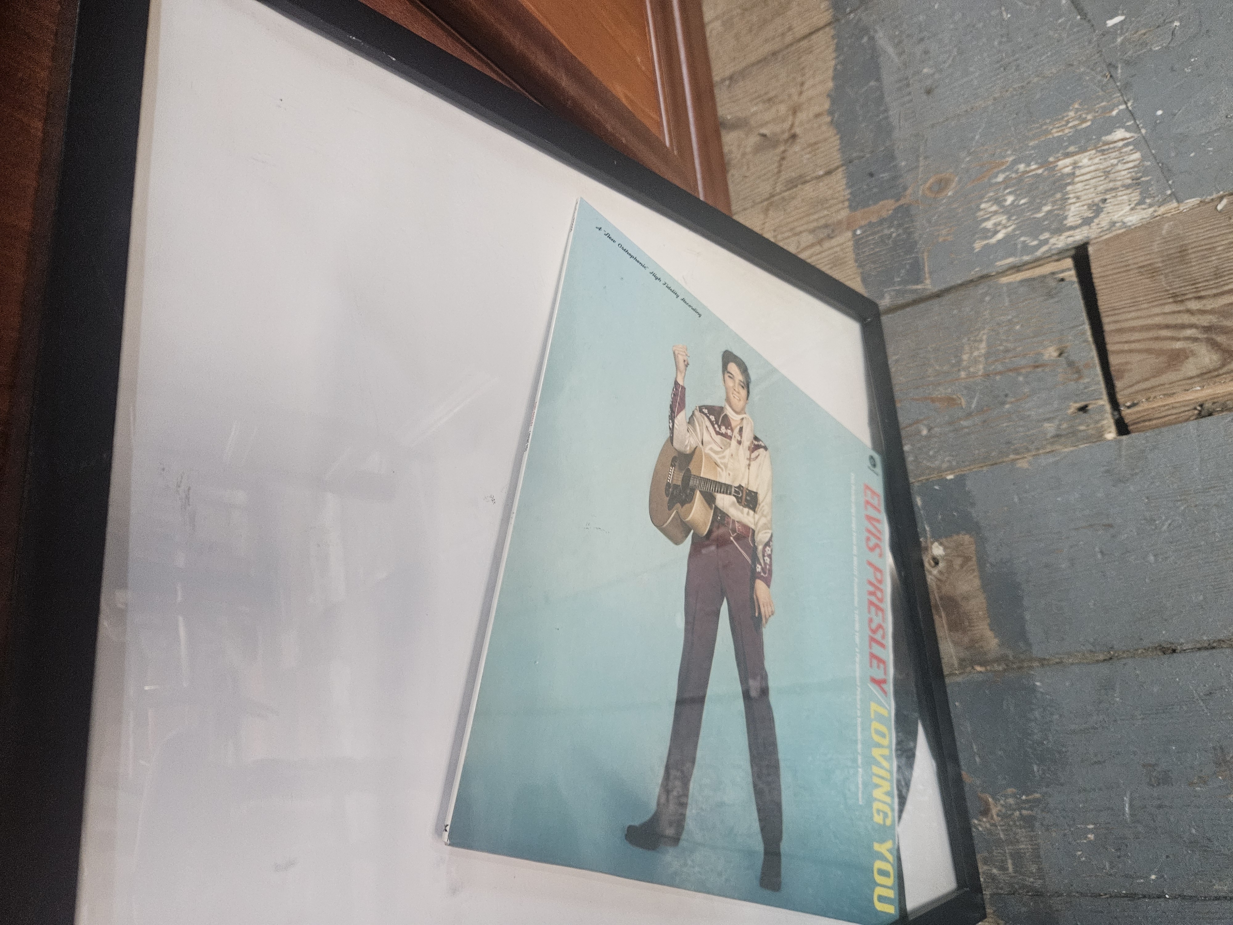 Elvis Presley Loving You Vinyl LP Record in Frame
