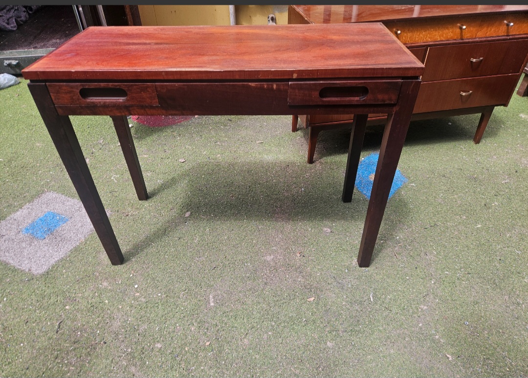 Mid-Century Modern Two Drawer Writing Desk