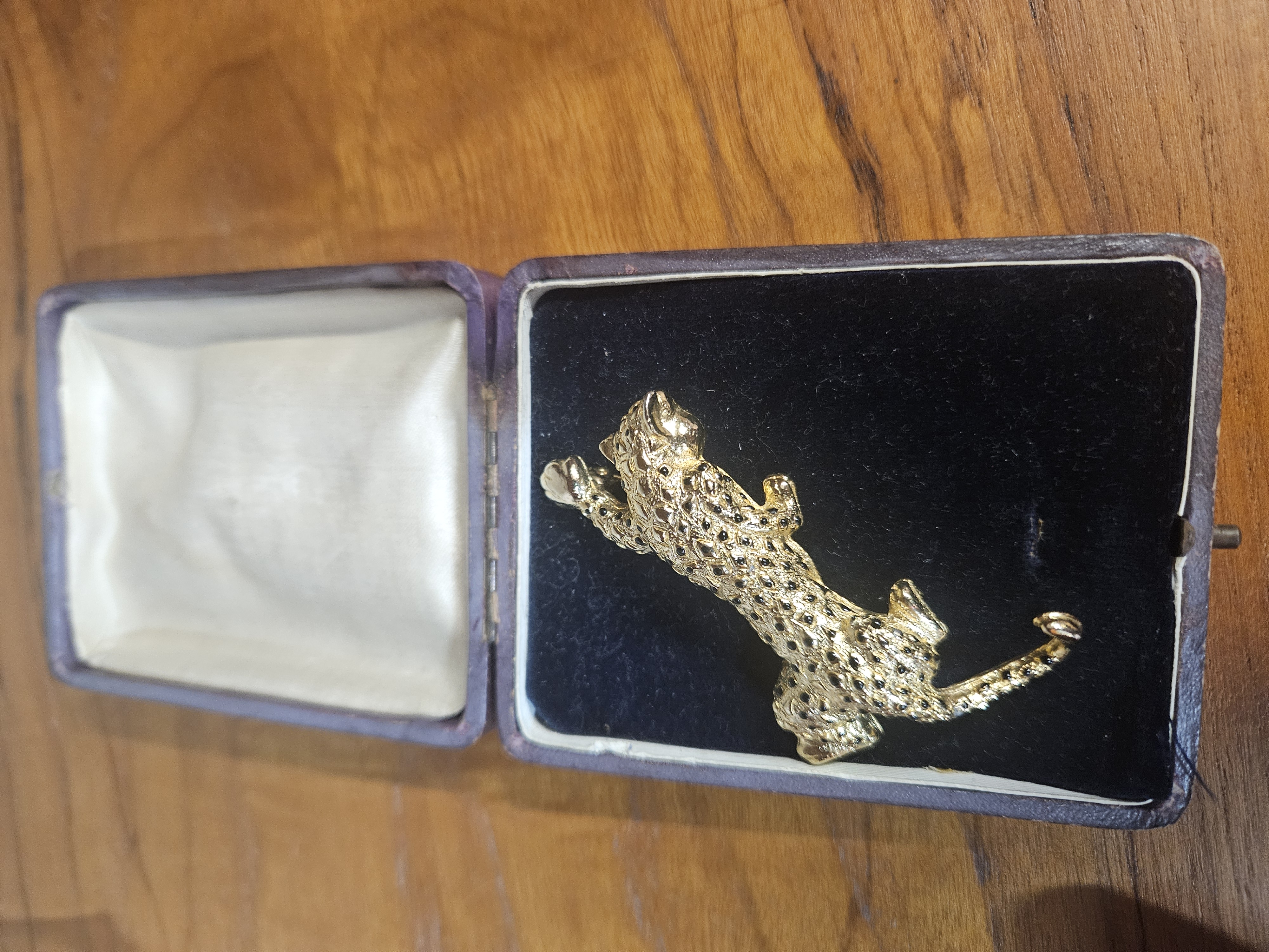 Sphinx  Leaping Leopard Brooch