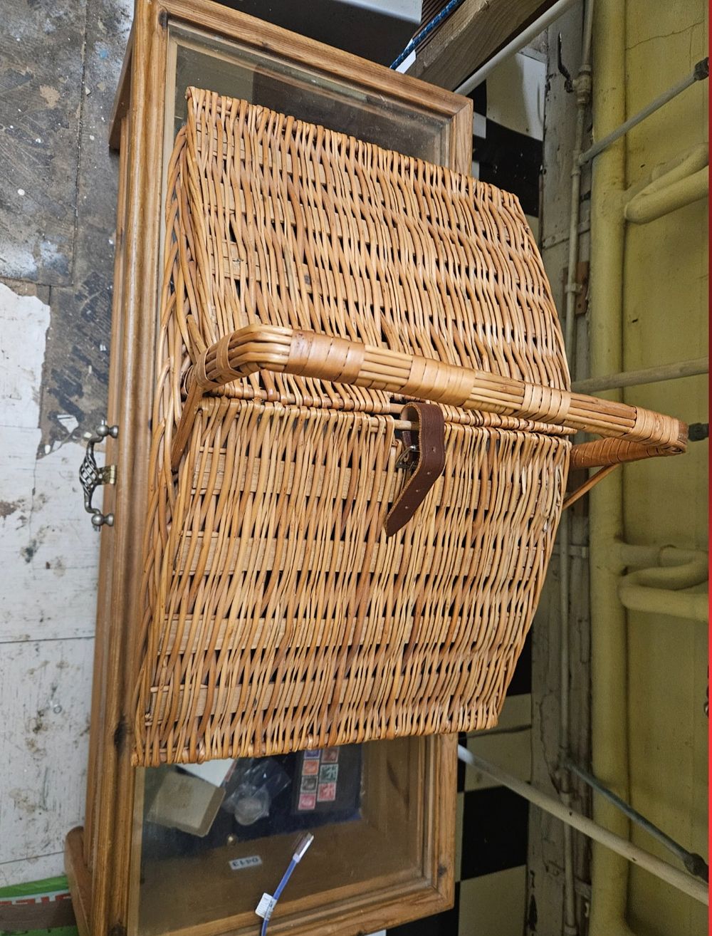 Lot 146 – A contemporary four-person fitted wicker picnic hamper