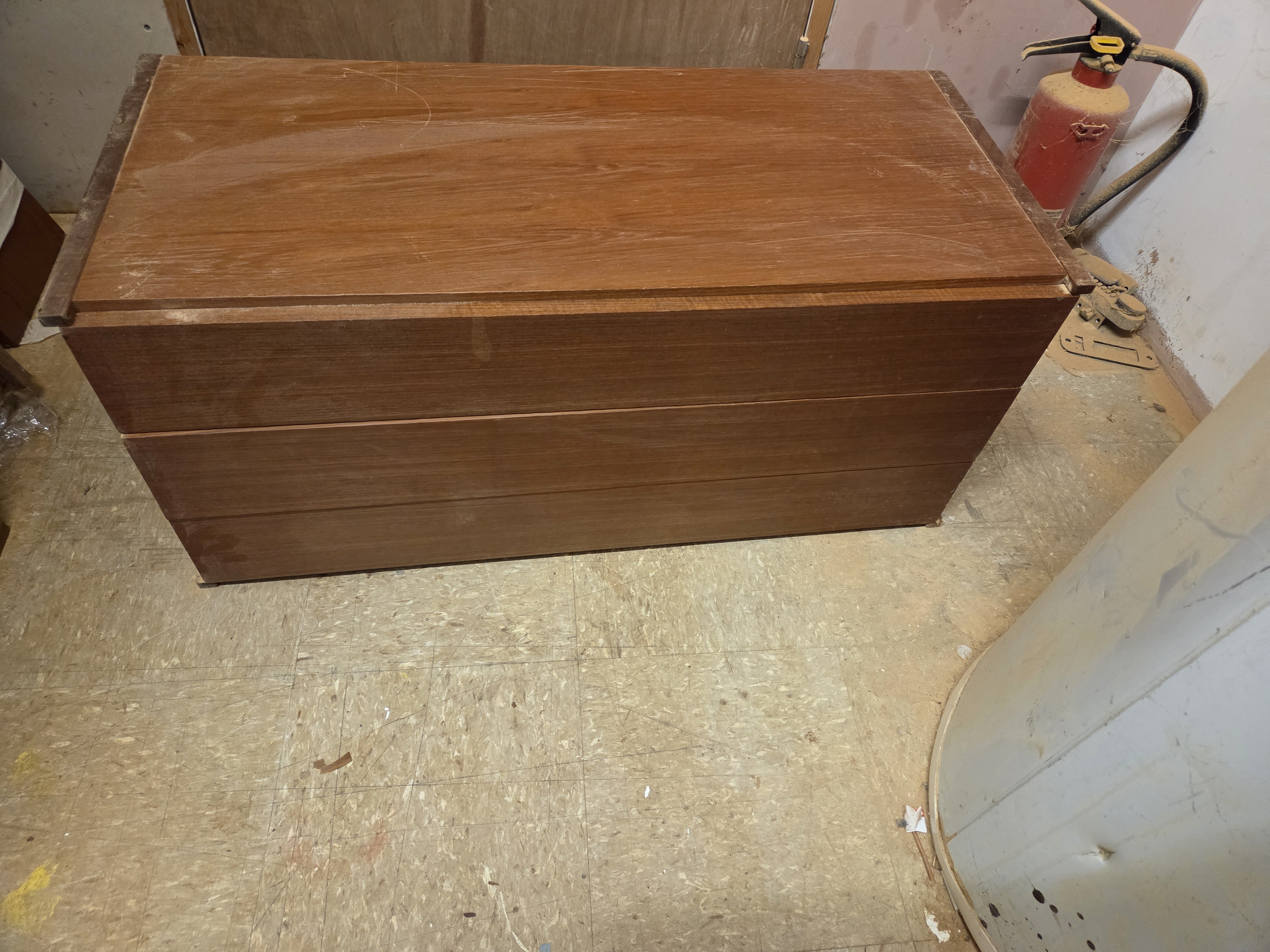 Mid-Century Modern Teak Chest of Three Drawers