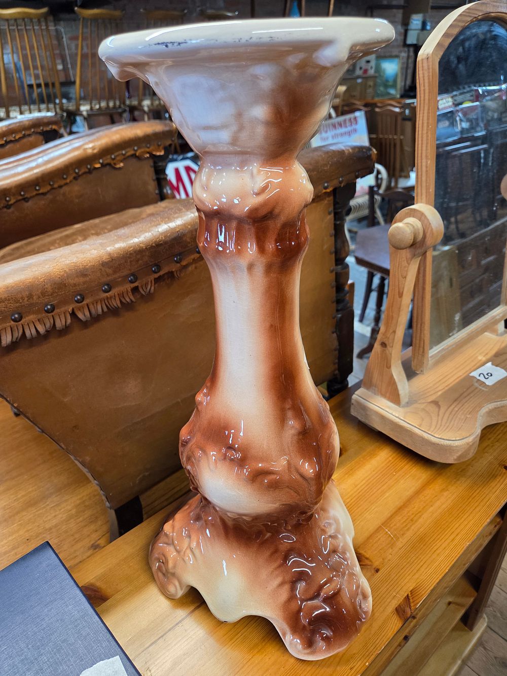 Lot 185 – A Victorian Style Ceramic Jardiniere Pedestal