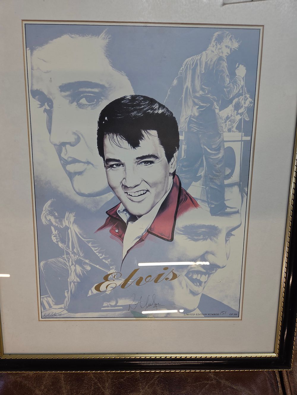 Lot 190 – A Vintage Limited Edition Elvis Presley Lithographic Print