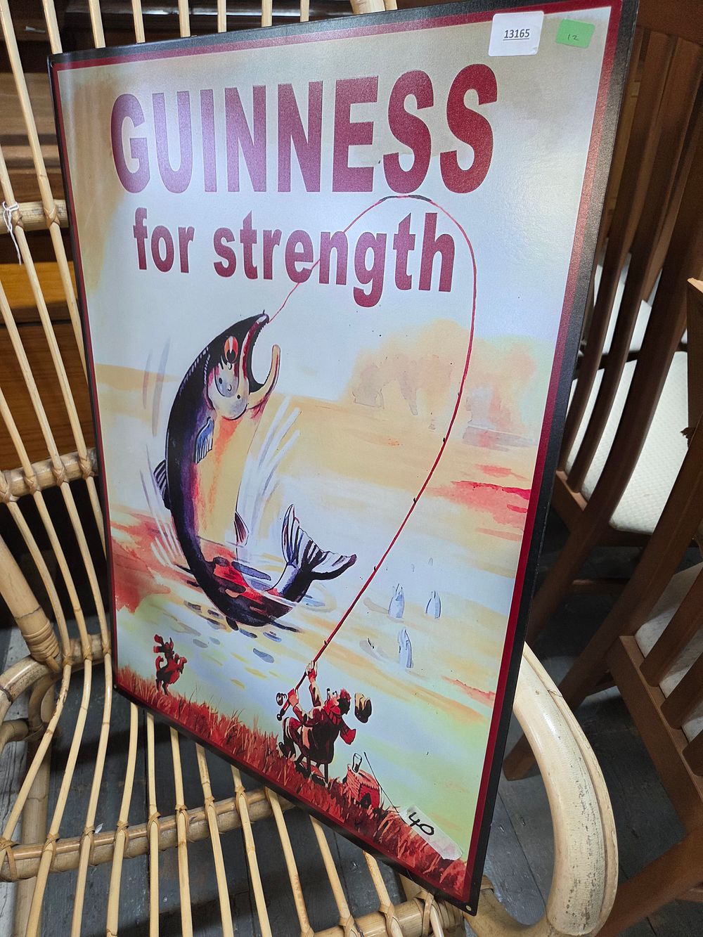 Lot 194 – A vertical metal Guinness Advertising Sign