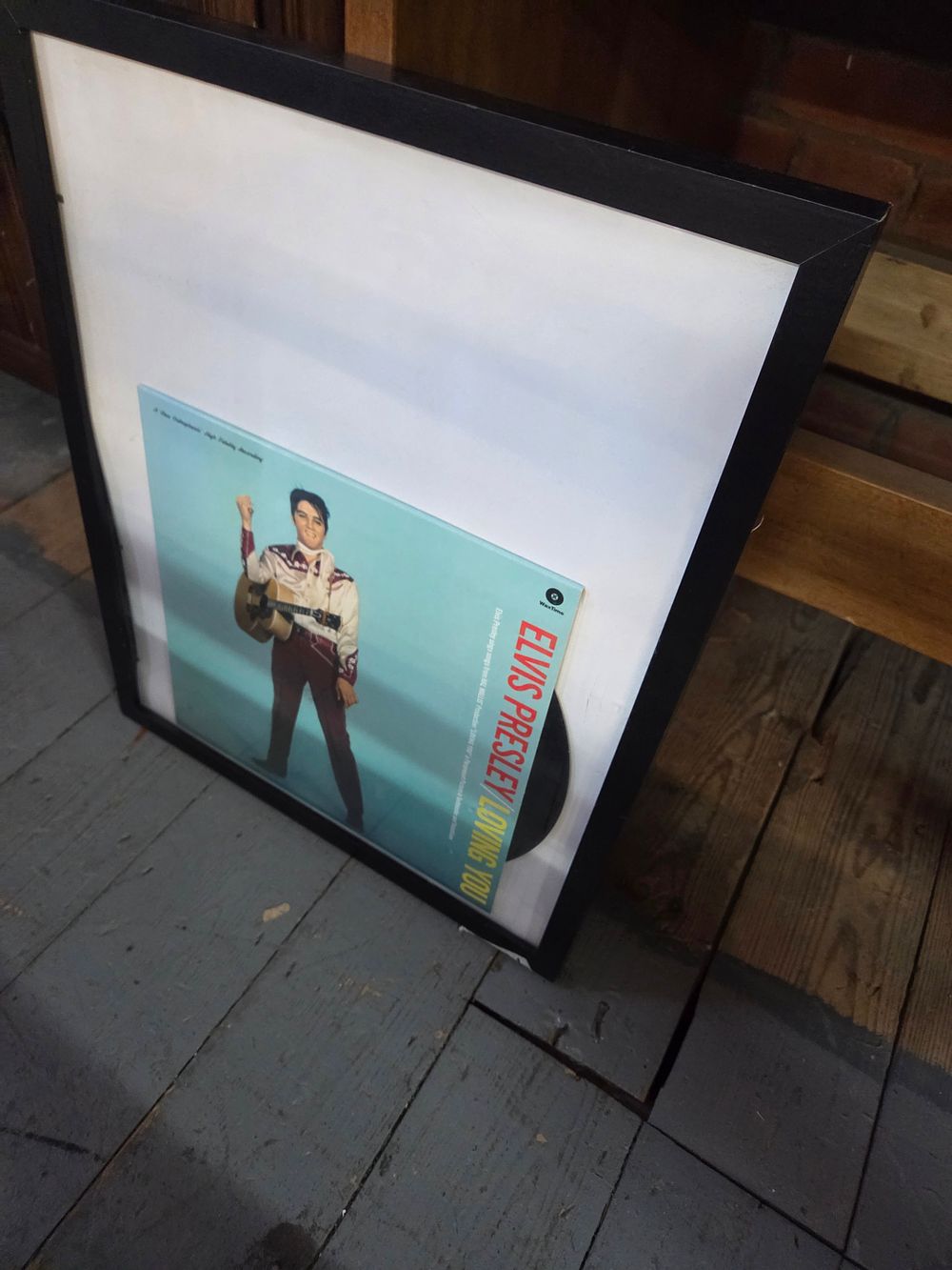 Lot 225 – Framed Elvis Presley Loving You Vinyl Record