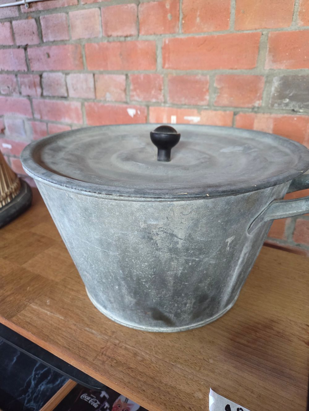 Lot 226 – Vintage Galvanised Steel Pot with Lid