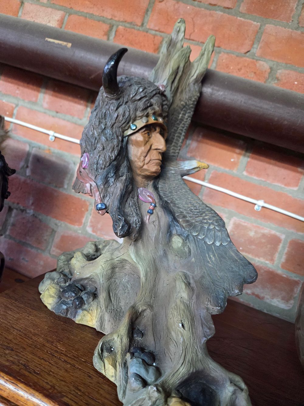 Lot 230 – Contemporary Resin Native American Themed Bust