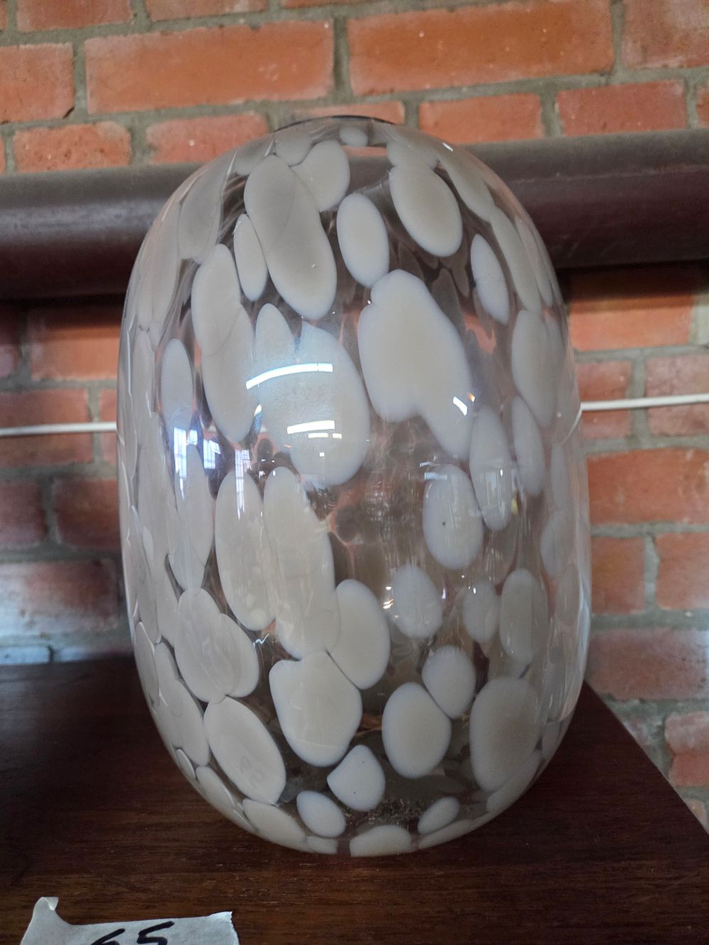Lot 231 – Contemporary Glass Vase with Opaque Inclusions
