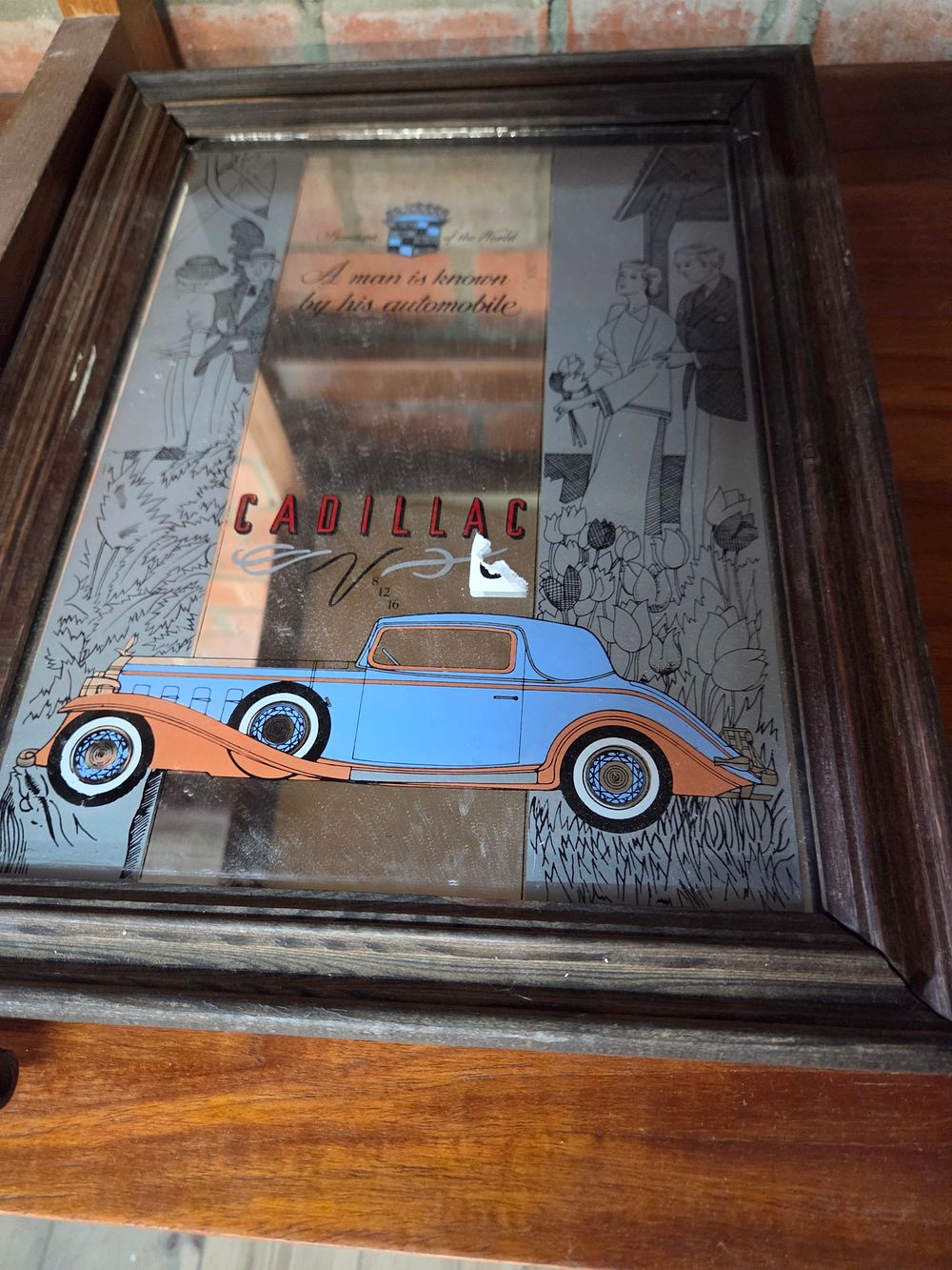 Lot 233 – A vintage Cadillac V-16 Advertising Mirror af