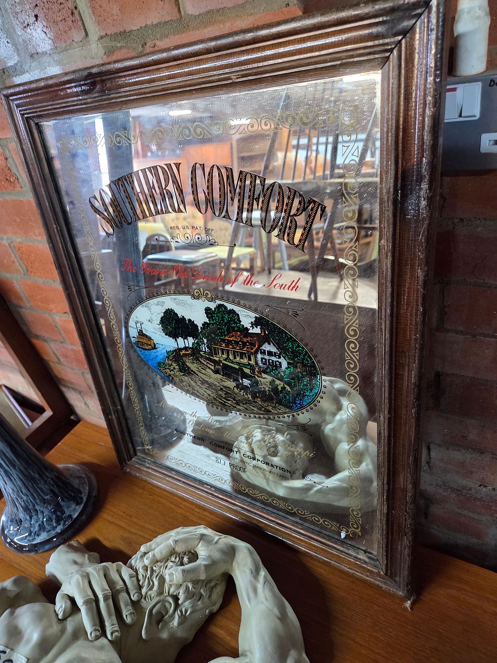 Lot 238 – Vintage Southern Comfort Advertising Bar Mirror