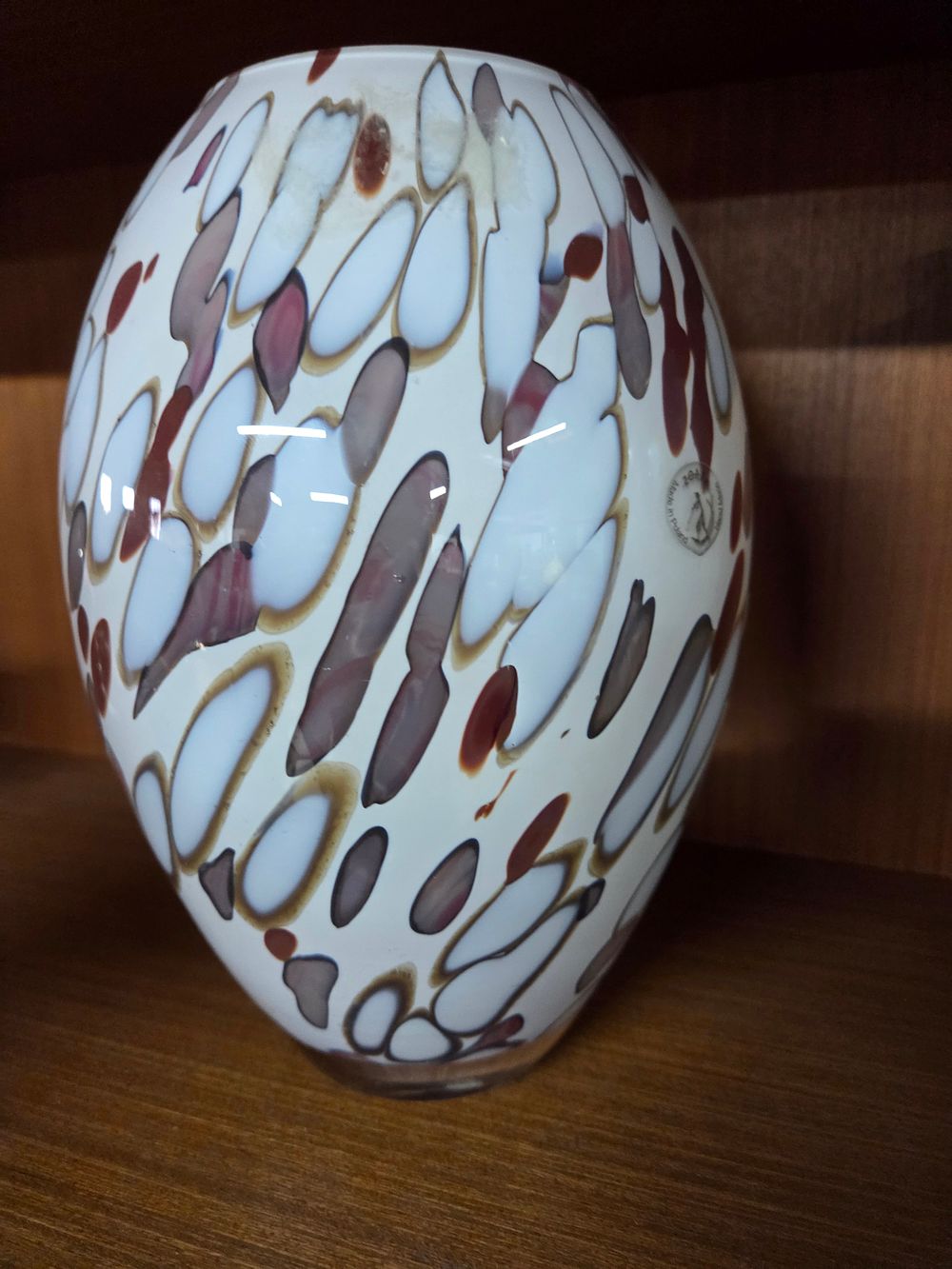 Lot 247 – Contemporary Zorza Glass Mottled Vase