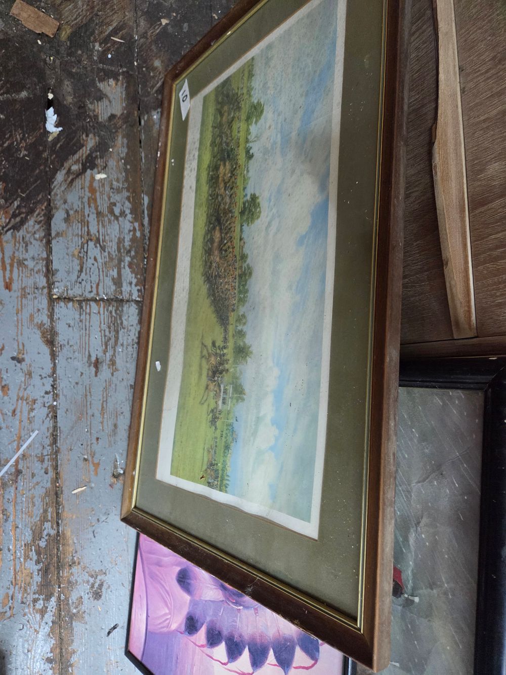 Lot 258 – A framed military Cavalry Charge Print