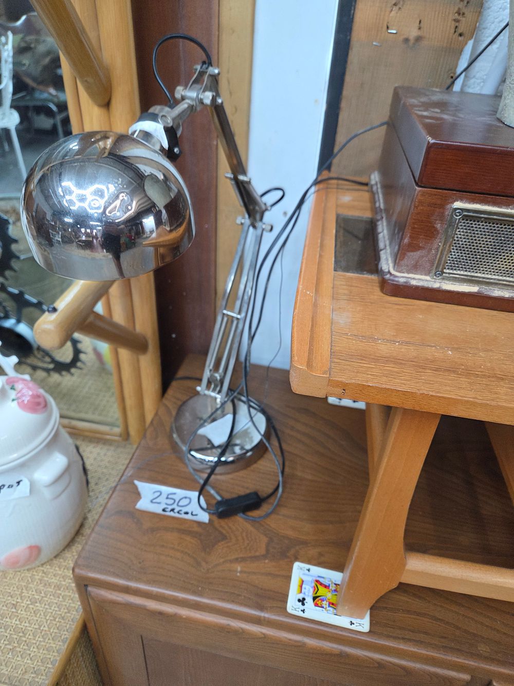 Lot 262 – Vintage Chrome Adjustable Desk Lamp not tested