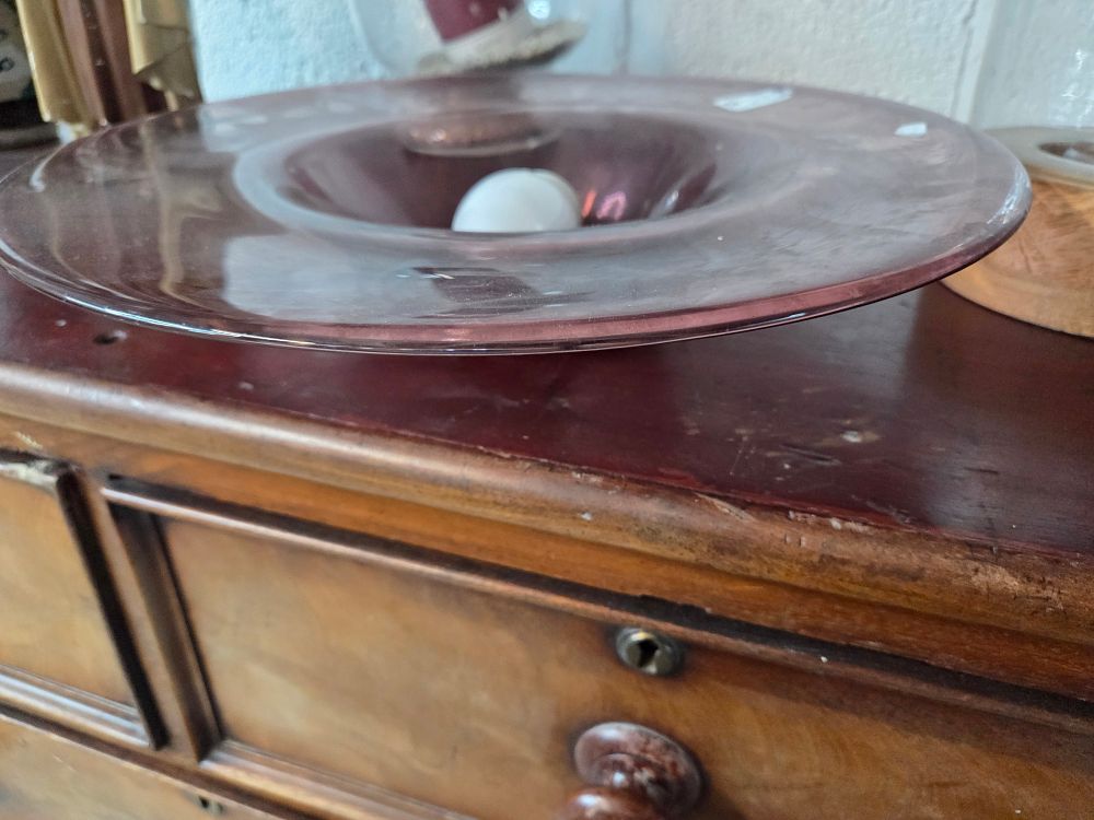 Lot 270 – A Vintage Amethyst Glass Charger
