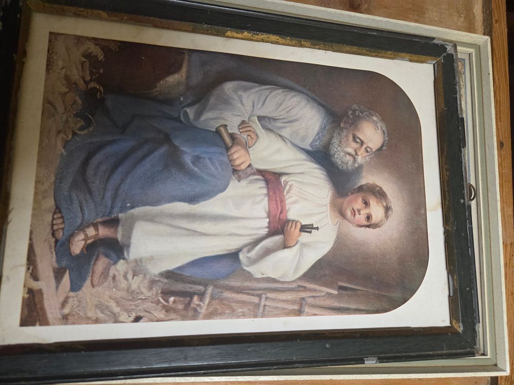 Lot 286 – Mario Barberis ‘The Workshop at Nazareth’ print (Signed)