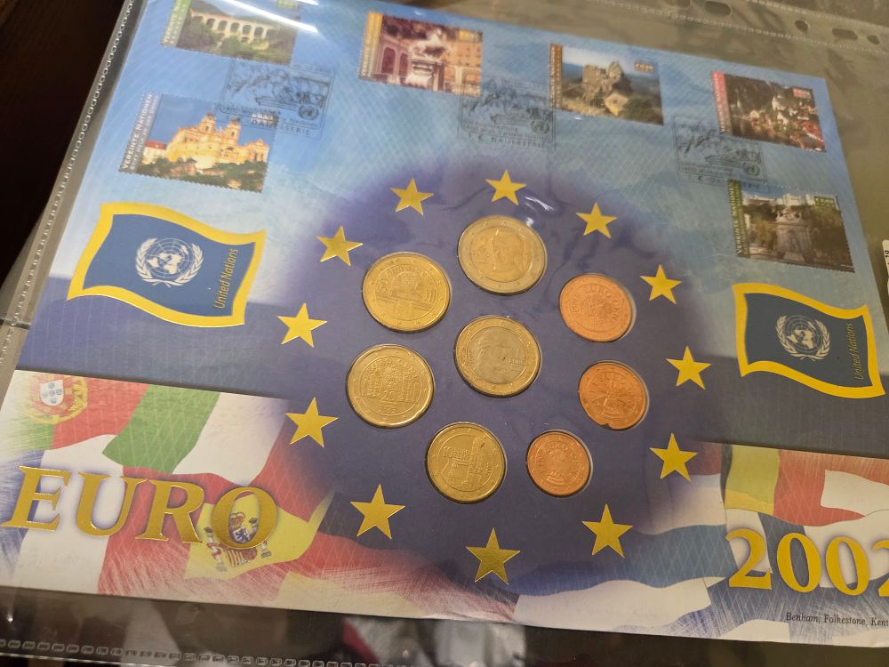 Lot 317 – A Collection of Euro Coins and UN Stamps