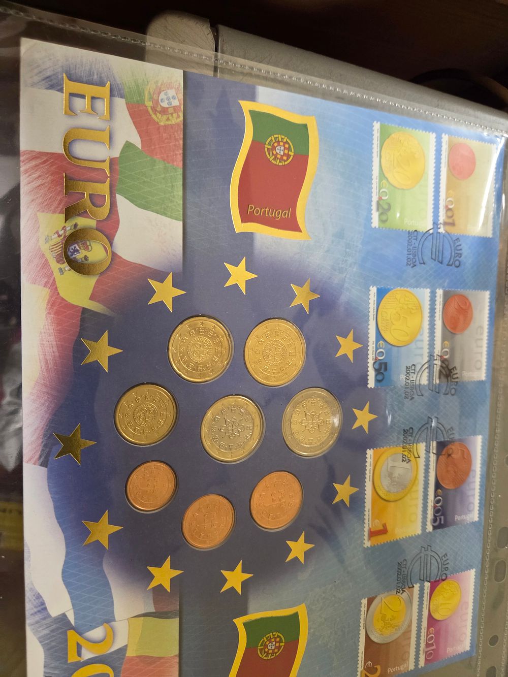 Lot 321 – A Portugal 2002 Philatelic and Numismatic Euro Set