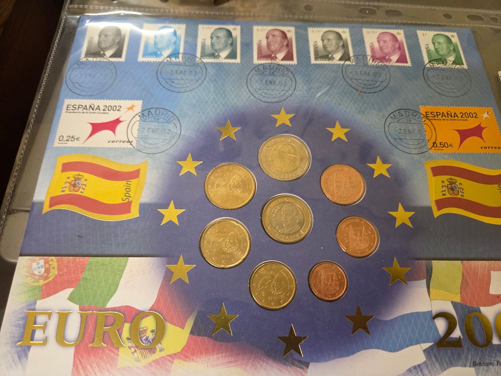 Lot 324 – A Collection of Spanish Euro Coins and Postage Stamps