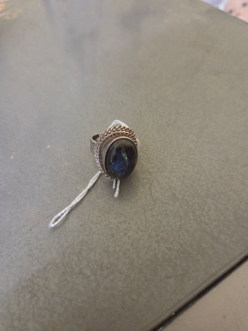 Lot 333 – A silver Labradorite Dress Ring
