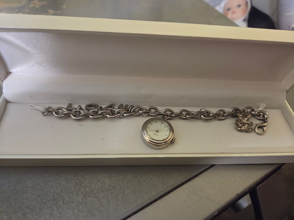 Lot 347 – A  Charm Bracelet Watch not tested