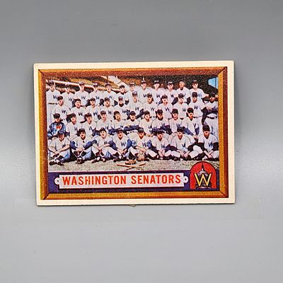 1957 Topps Washington Senators #270 - Tougher Higher Number