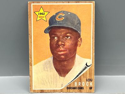 1962 Topps #387 Lou Brock Rookie (HOF) - Cubs