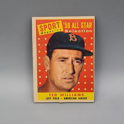 1958 Topps Ted Williams #485 HOF