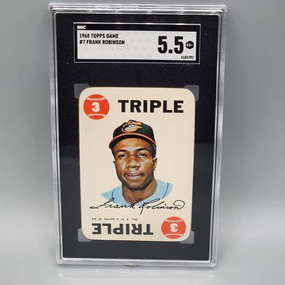 1968 Topps Game Frank Robinson #7 SGC 5.5 HOF