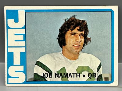 1972 Topps #100 Joe Namath (HOF) - Jets