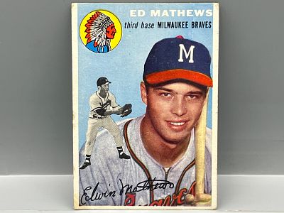 1954 Topps #30 Ed Mathews (HOF) - Braves