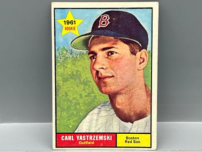 1961 Topps #287 Carl Yastrzemski (HOF) - Red Sox - 2nd Year Card. 1961 Topps #287 Carl 